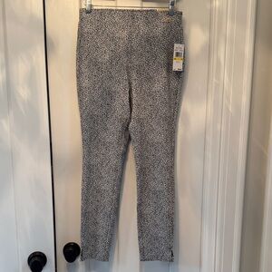 Michael Kors Black and White Patterned Leggings